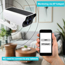 1080P IP Bullet Camera WiFi Outdoor Battery Solar Panel CCTV Wireless Surveillance Cam Home Security Protection Two Way Audio