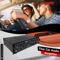 5 Core Amplifier 65W RMS Hi-Fi Stereo Power Amplifiers with USB AUX MIC SD Card Input Speaker Bass and Treble Control Music Player Sound Amplifier for Car Home Garage- 5C AMP 65 - DRE's Electronics and Fine Jewelry