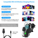 Car Wireless Phone Charger Car Air Vent Phone Mount Holder Bracket Fast Charge 15W 10W 7.5W Automatic Clamping Fit for iPhone 13 13Pro Max 12 Pro Max Series Samsung Galaxy S21 S20 Series