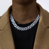 Men's Fashion Simple Diamond-shaped Box Clasp Necklace