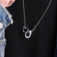 Handcuff Pendant Necklace Fashion Friendship Necklaces Stainless Steel Necklaces for Women - DRE's Electronics and Fine Jewelry