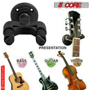 5 Core Guitar Wall Mount Hangers Adjustable Rotatable Display Wall Hook Holder w Soft Padding - GH ABS