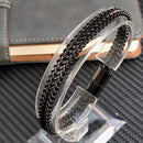 Men's Stainless Steel Bracelet Magnet Buckle