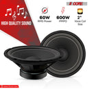 5 Core Subwoofer Speaker 10 Inch Car Subs 600W Peak Pro Audio 4Ohm Replacement Subwoofers - WF 10120 4OHM - DRE's Electronics and Fine Jewelry