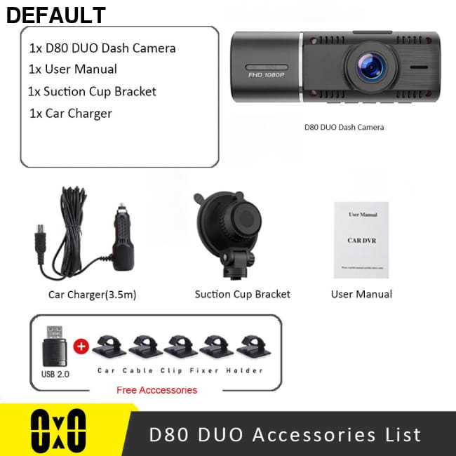 Dual Camera Car Dash Cam Dvr Registrator Full HD 1080P None / None-Buck Line Best Selling Products