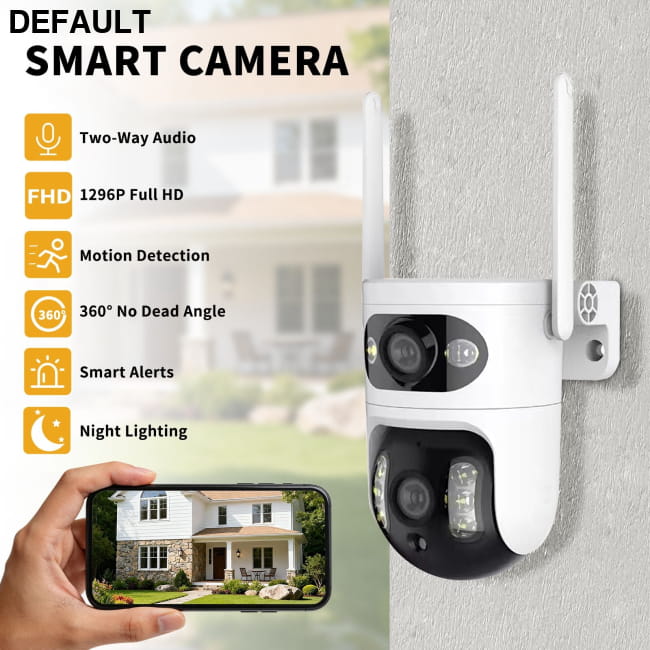 Dual eye gun ball linkage monitoring camera, 6MP Best Selling Products
