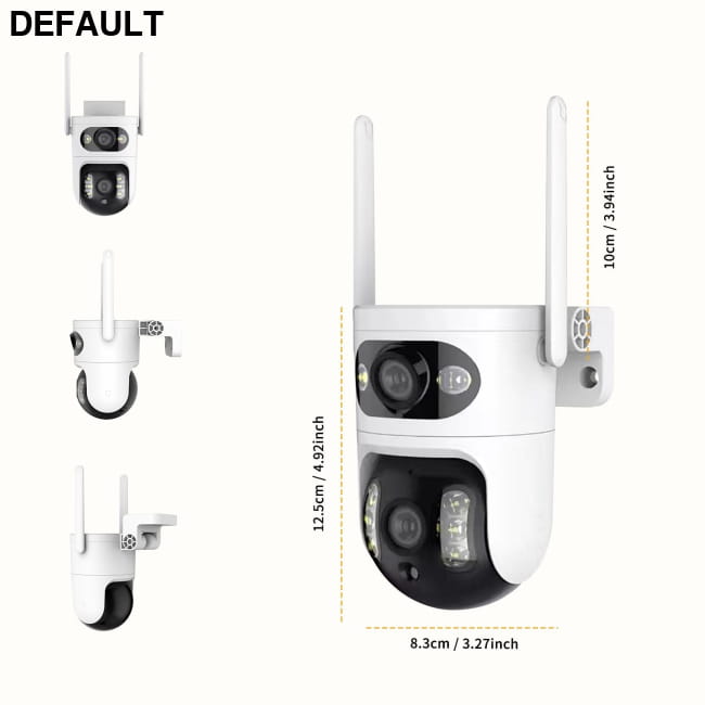 Dual eye gun ball linkage monitoring camera, 6MP Best Selling Products