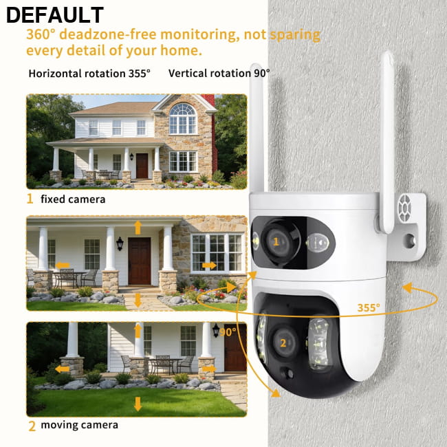 Dual eye gun ball linkage monitoring camera, 6MP Best Selling Products