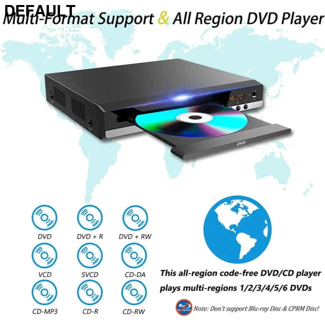 DVD Player 1080P Home Players Full HD Multimedia & Blu-ray