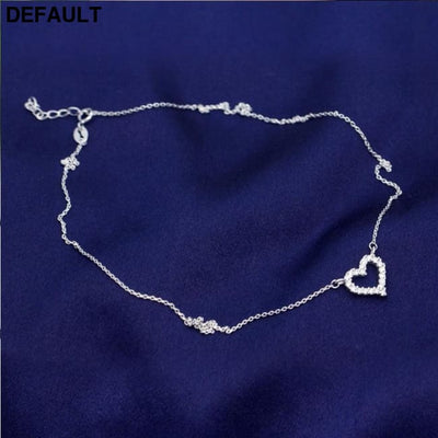 DXJEL Republic Dropship Suppliers 100% 925 Sterling Silver Love Heart Necklaces for Women Vip Link Dropshipping Center