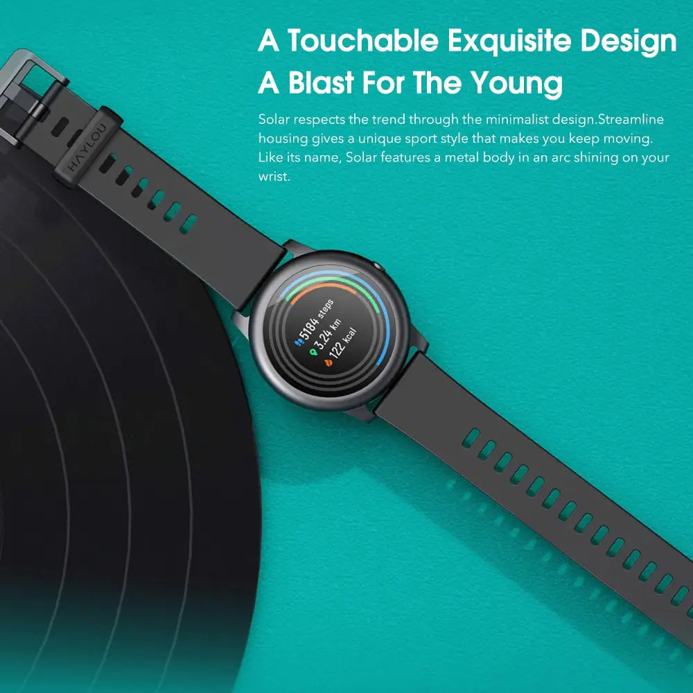LS05 Solar Smartwatch: Track Fitness & Sleep