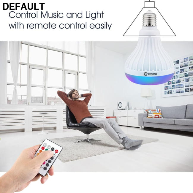 E27 B22 Wireless Bluetooth Speaker + 12W RGB Bulb LED Lamp Mini Speakers Speaker + 12W Electronics