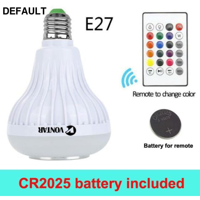 E27 B22 Wireless Bluetooth Speaker + 12W RGB Bulb LED Lamp with battery Mini Speakers Speaker + 12W Electronics