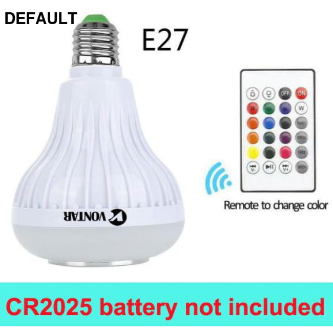 E27 B22 Wireless Bluetooth Speaker + 12W RGB Bulb LED Lamp without battery Mini Speakers Speaker + 12W Electronics