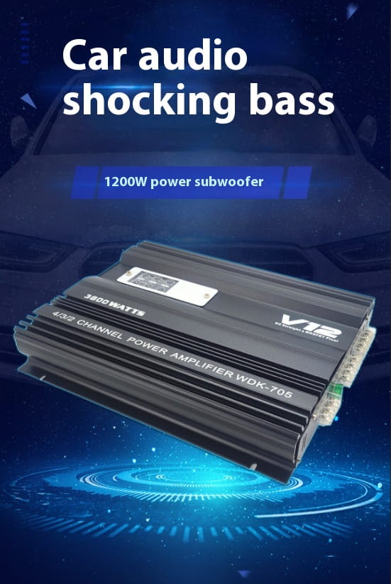 Car Audio High-power Aluminum Alloy Shell Amplifier