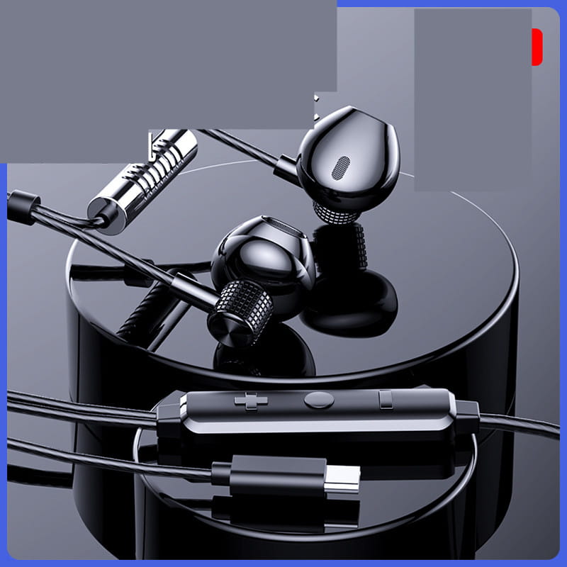 Dual Microphone Sound Card Wired Headset In-ear