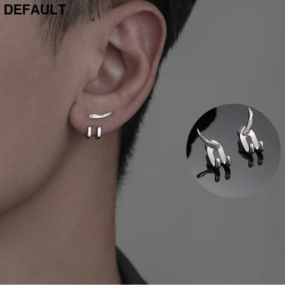 Ear studs for men with personality trendy men’s earrings simple and minimalist versatile cool hip-hop new trend Men