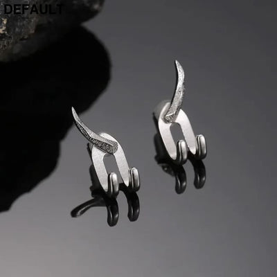 Ear studs for men with personality trendy men’s earrings simple and minimalist versatile cool hip-hop new trend Men
