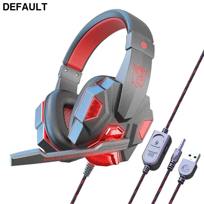 Earphones for wired laptops dedicated gaming black red Headphones Headsets