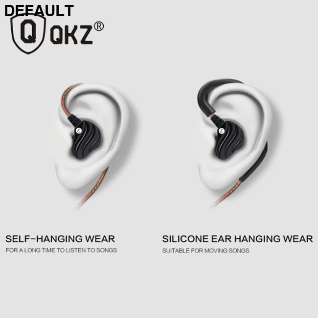Earphones QKZ KD4 fone de ouvido Mini Dual Driver Original hybrid dual dynamic driver Headphone mp3 DJ Headset