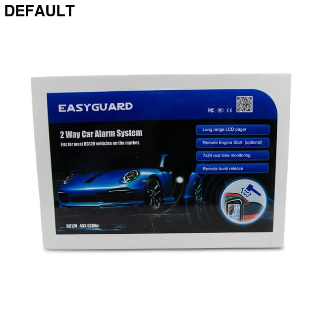 EASYGUARD 2 Way Car Alarm System remote auto Start LCD & Security Systems Automotive