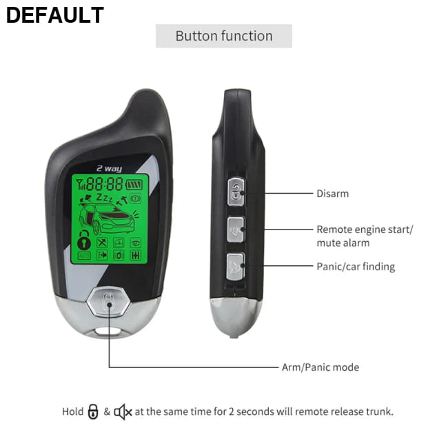 EASYGUARD Two Way Car Alarm Keyless Entry System Remote Starter Automotive Systems