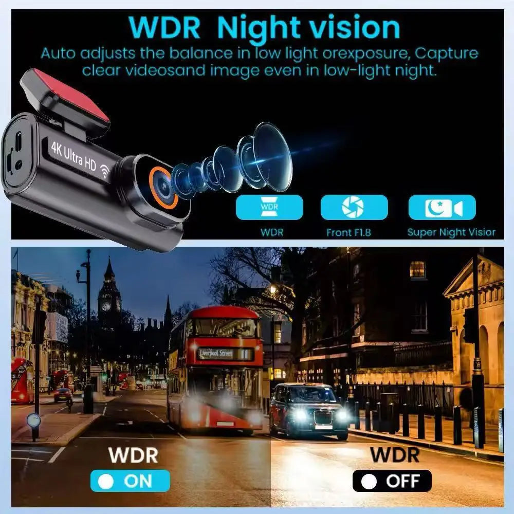 New WIFI-enabled CAR DVR With A 197-inch Display For Mobile