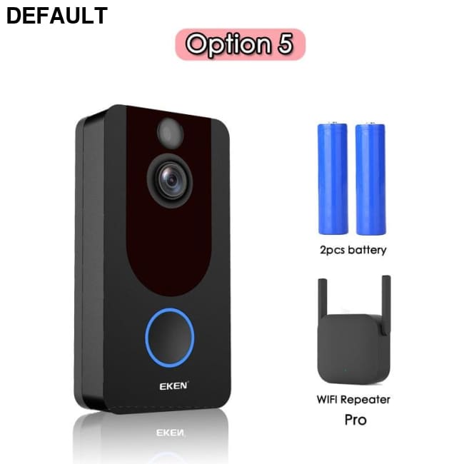 EKEN V7 HD 1080P Smart WiFi Video Doorbell Camera Visual Intercom Night vision IP Door Bell Wireless Security Home