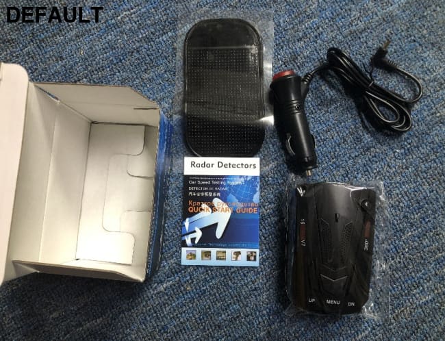 Electronic Dog V7 English And Russian Vehicle-mounted Speed Measurement Vehicle Mobile Detector Black Car Radar