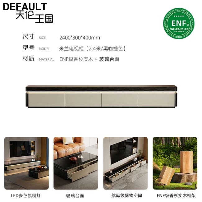 Elegant Space Saving TV Stand Eco Friendly Materials Sustainable Modern Aesthetics Sliding Doors Living Room Furniture