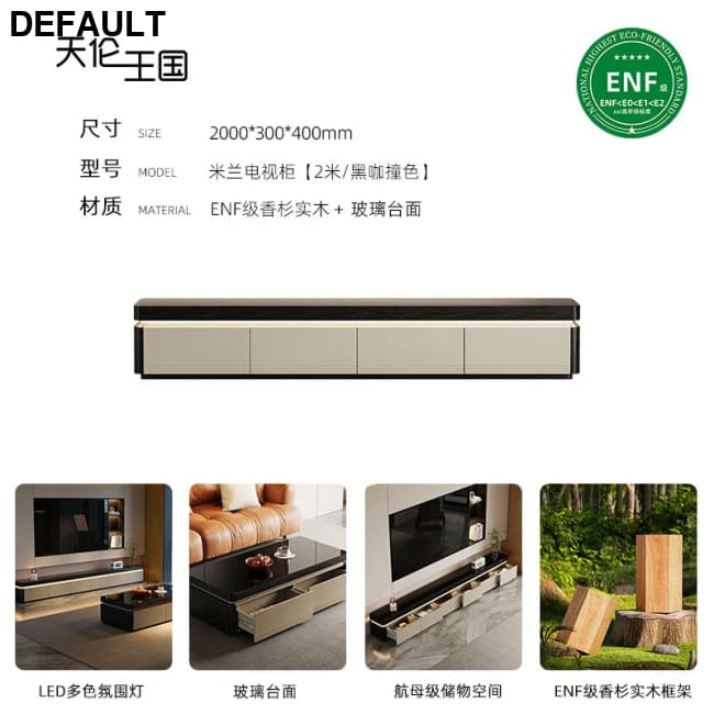 Elegant Space Saving TV Stand Eco Friendly Materials Sustainable Modern Aesthetics Sliding Doors Living Room Furniture