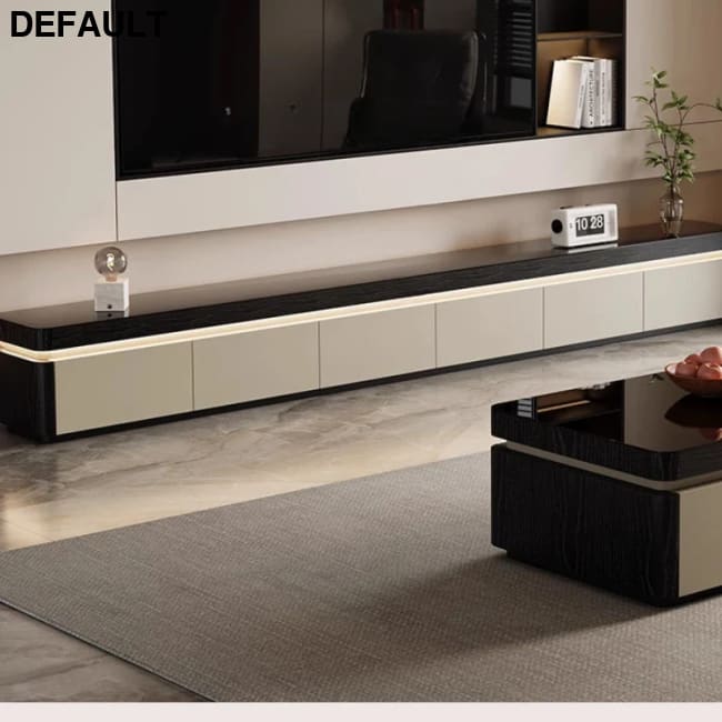 Elegant Space Saving TV Stand Eco Friendly Materials Sustainable Modern Aesthetics Sliding Doors Living Room Furniture