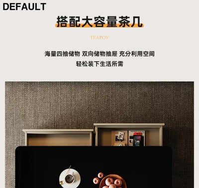 Elegant Space Saving TV Stand Eco Friendly Materials Sustainable Modern Aesthetics Sliding Doors Living Room Furniture