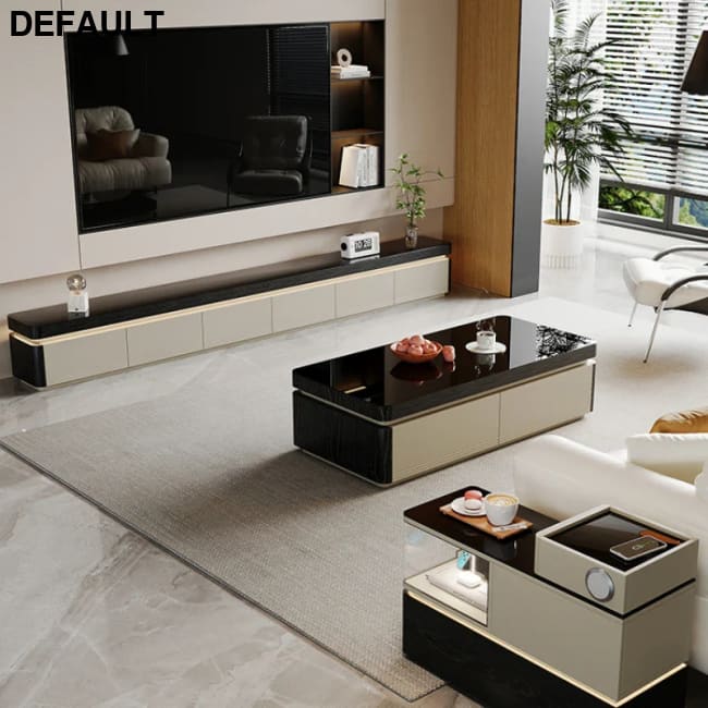 Elegant Space Saving TV Stand Eco Friendly Materials Sustainable Modern Aesthetics Sliding Doors Living Room Furniture
