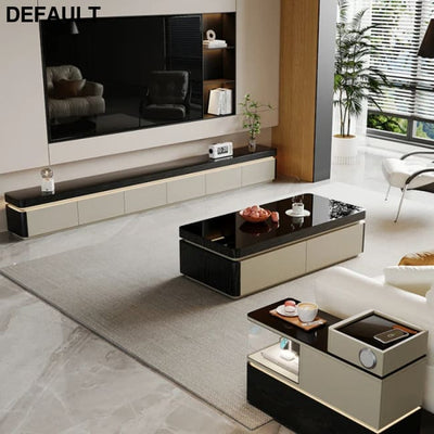 Elegant Space Saving TV Stand Eco Friendly Materials Sustainable Modern Aesthetics Sliding Doors Living Room Furniture