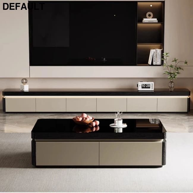 Elegant Space Saving TV Stand Eco Friendly Materials Sustainable Modern Aesthetics Sliding Doors Living Room Furniture