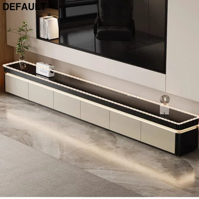 Elegant Space Saving TV Stand Eco Friendly Materials Sustainable Modern Aesthetics Sliding Doors Living Room Furniture