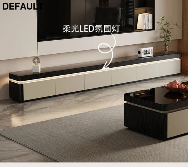 Elegant Space Saving TV Stand Eco Friendly Materials Sustainable Modern Aesthetics Sliding Doors Living Room Furniture