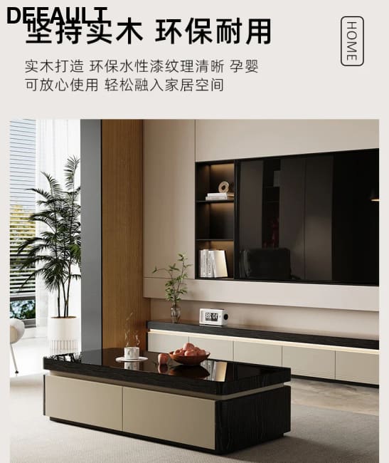 Elegant Space Saving TV Stand Eco Friendly Materials Sustainable Modern Aesthetics Sliding Doors Living Room Furniture