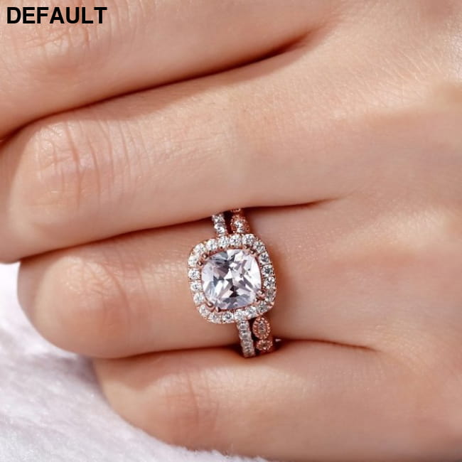Elegant Wedding Ring Set For Woman Cubic Zirconia vintage 10 / 1122-011 Sterling Silver Rings