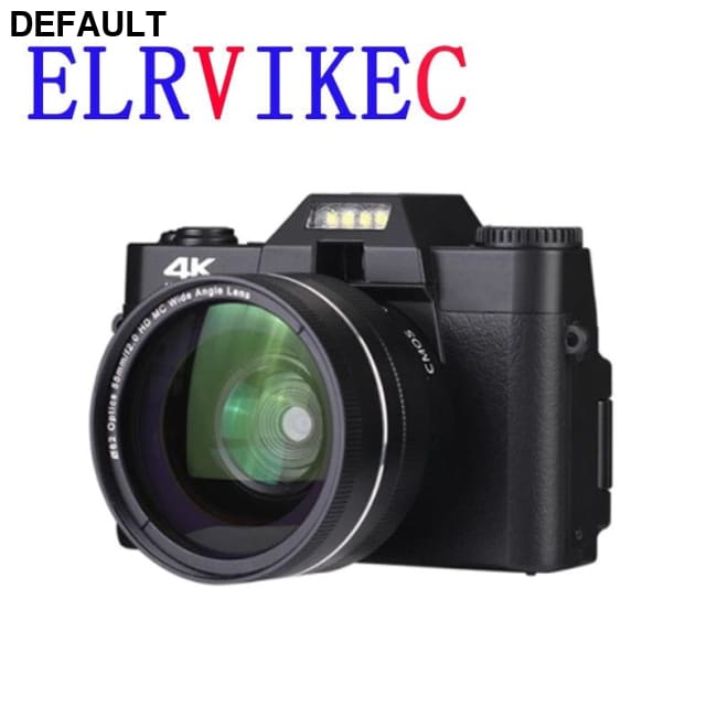 ELRVIKEC 2021 4K HD 16X Digital Camera Micro Single Retro With WiFi Professional Vlog External Lens Cameras Best