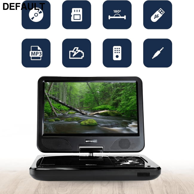 Emerson 10’’ DVD Player with ATSC Digital TV Portable Players Electronics
