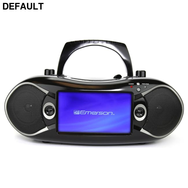 Emerson 7’’ Bluetooth DVD Boombox with AMFM Radio & Stereo Speakers Black Portable Audio Systems Best Selling Products