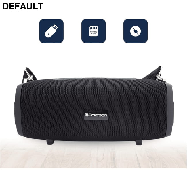 Emerson Portable Bluetooth Speaker with Carrying Strap Black Best Selling Products