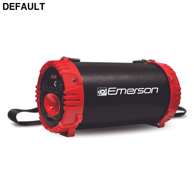 Emerson Portable Bluetooth Speaker with LED Lighting Red Mini Speakers