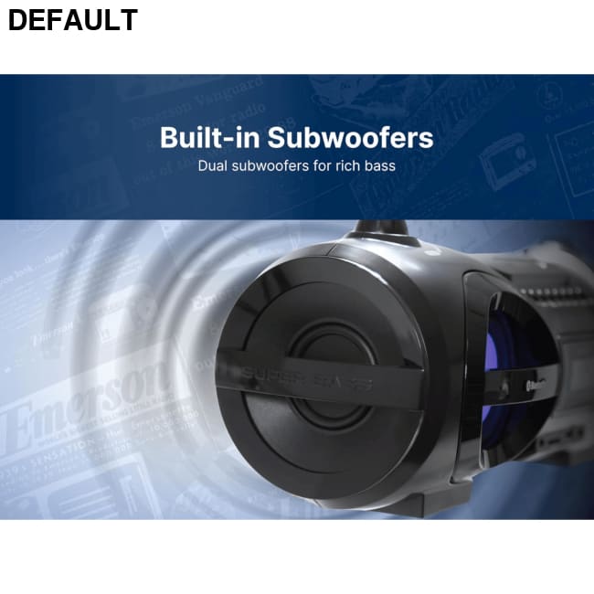 Emerson Portable Cassette Player and Recorder Black CD Players Boomboxes