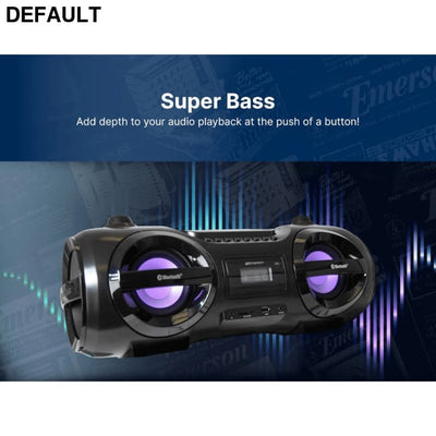 Emerson Portable Cassette Player and Recorder Black CD Players Boomboxes