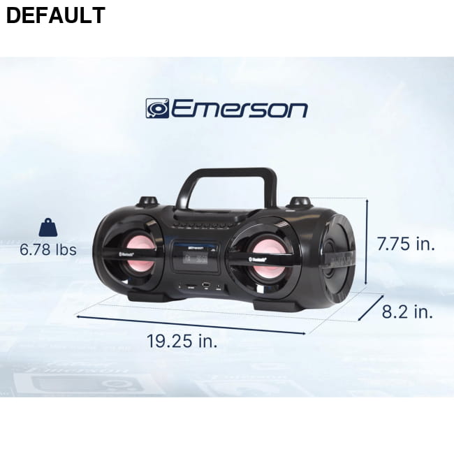 Emerson Portable Cassette Player and Recorder Black CD Players Boomboxes
