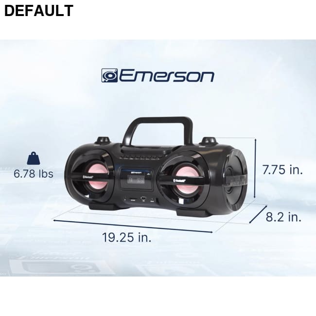 Emerson Portable Cassette Player and Recorder Black CD Players Boomboxes
