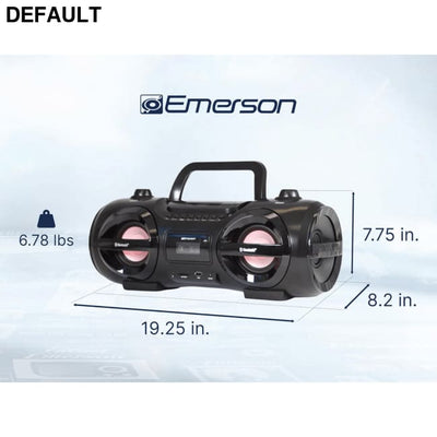 Emerson Portable Cassette Player and Recorder Black CD Players Boomboxes